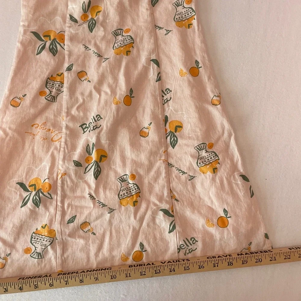 Wild‎ Fable Pink Bella Vita Orange Print Halter Mini Dress XS 331 09 3508